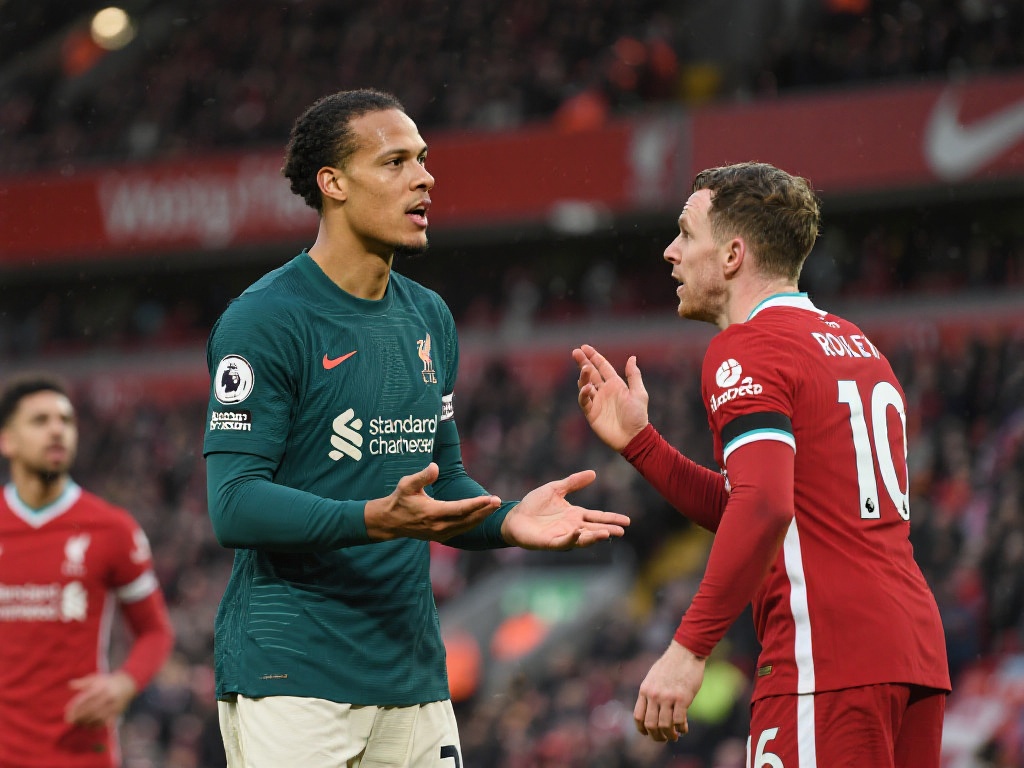 范迪克回应懒惰指责:当时正与罗伯逊沟通分工 范迪克提到,与队友罗伯逊的沟通是为了更好